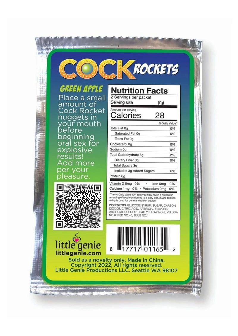 Cock Rockets Oral Sex Candy (36 Per Display) - Fruit Punch, Green Apple, Orange - Image 3
