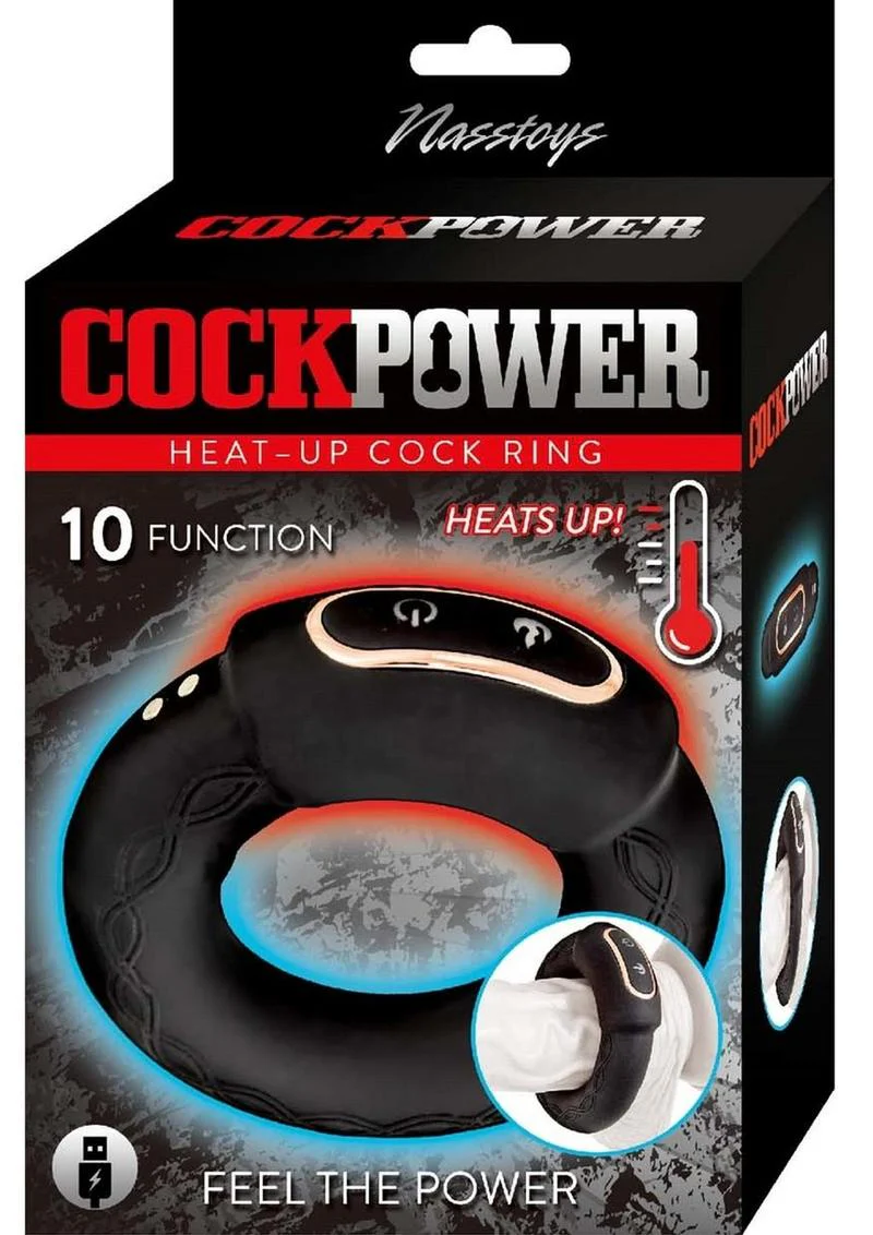 Cockpower Heat Up Rechargeable Silicone Cock Ring - Image 2