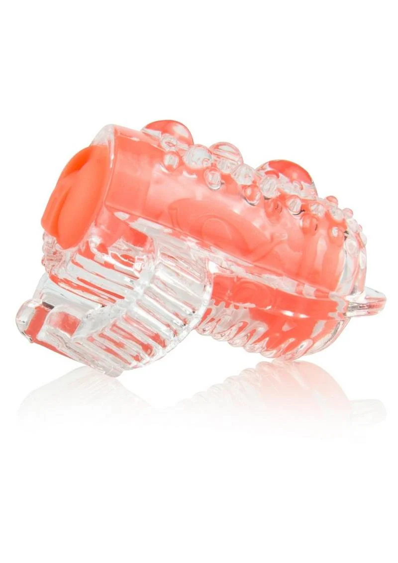 Color Pop Quickie Lingo Silicone Vibrating Tongue Ring Waterproof - Image 5