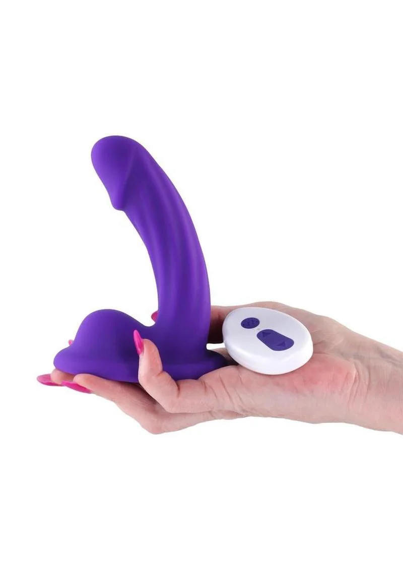 Colours Curve Silicone Vibrating Dildo with Remote Control - Image 8