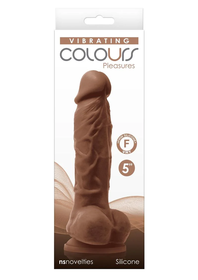 Colours Pleasures Silicone Vibrating Dildo with Balls - Image 14