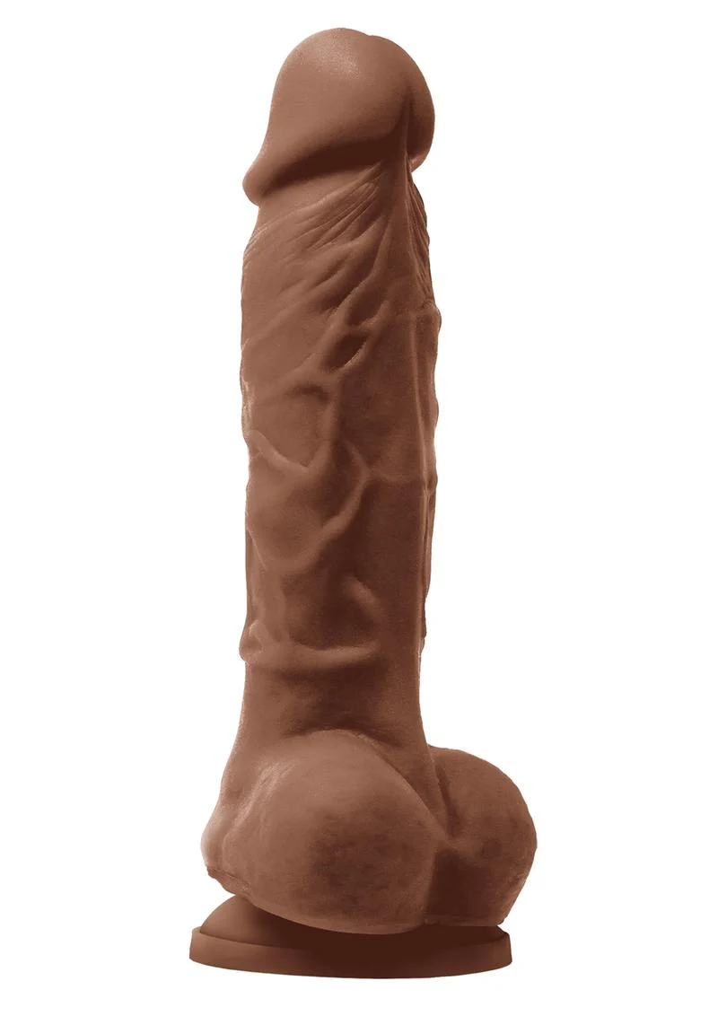 Colours Pleasures Silicone Vibrating Dildo with Balls - Image 3