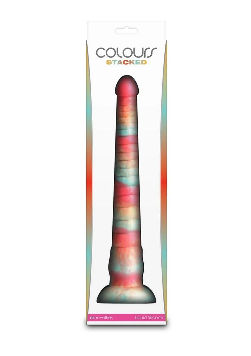 Colours Stacked Silicone Dildo - Image 12