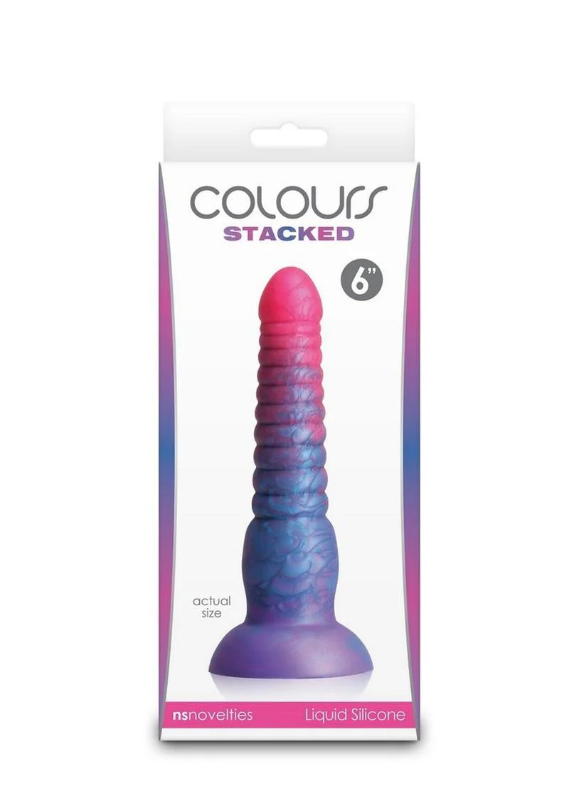 Colours Stacked Silicone Dildo - Image 13