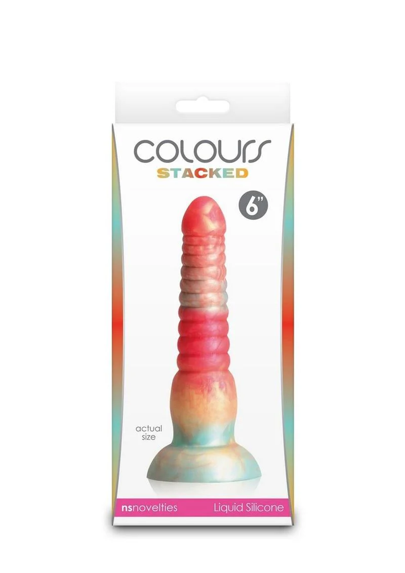 Colours Stacked Silicone Dildo - Image 16