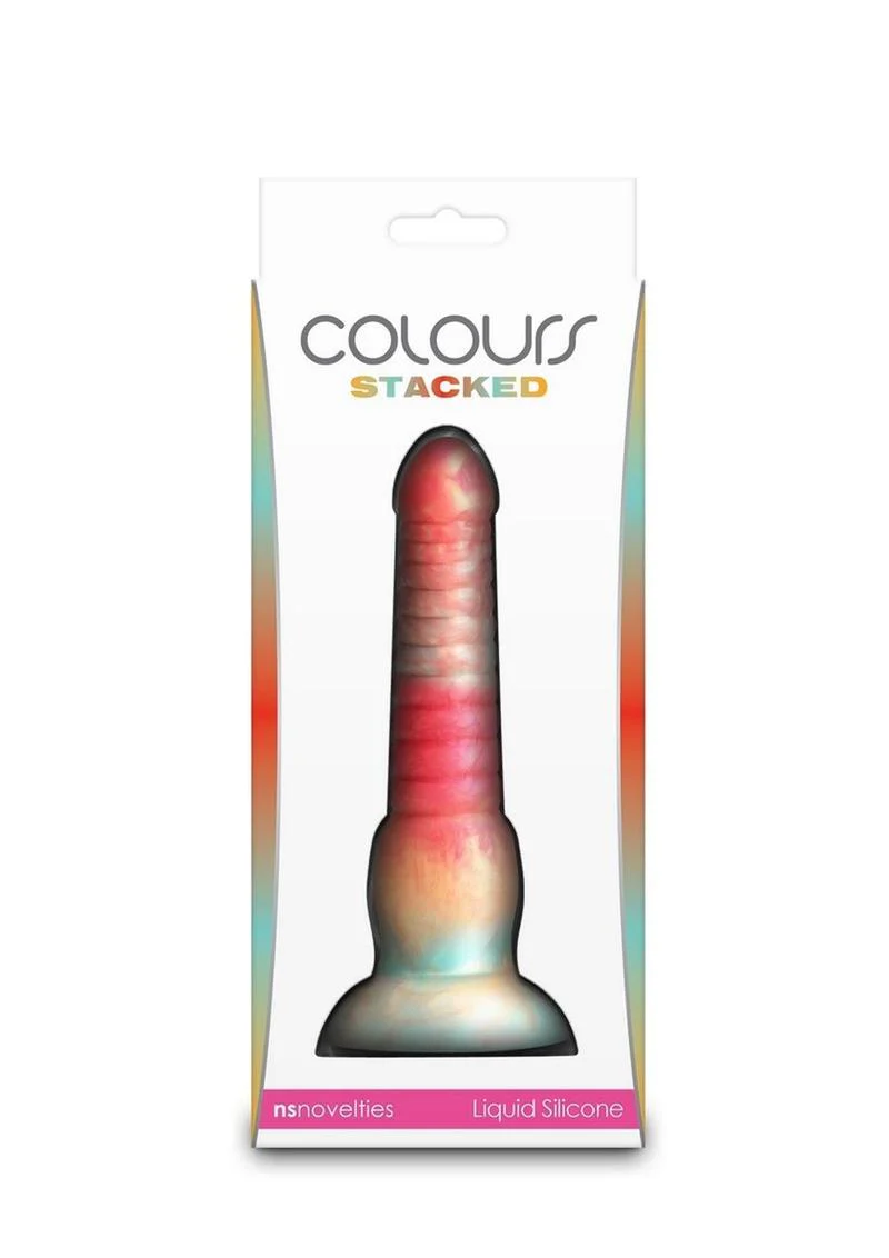 Colours Stacked Silicone Dildo - Image 18
