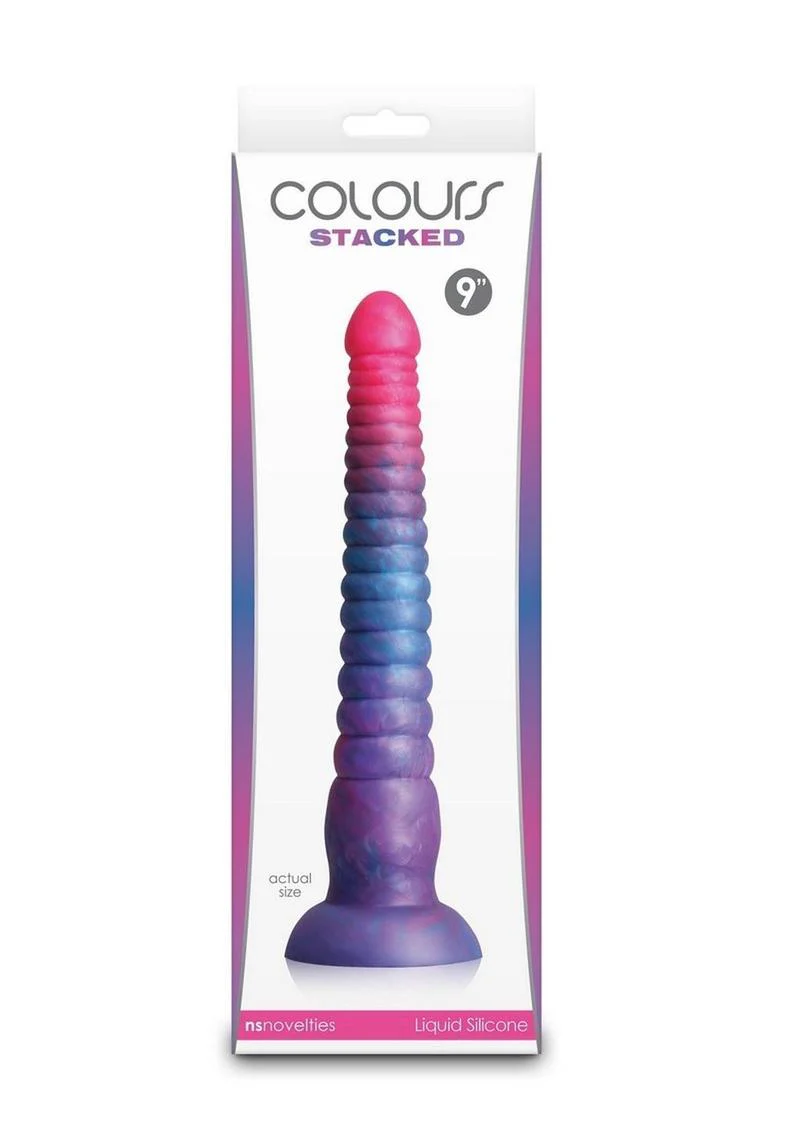 Colours Stacked Silicone Dildo - Image 19