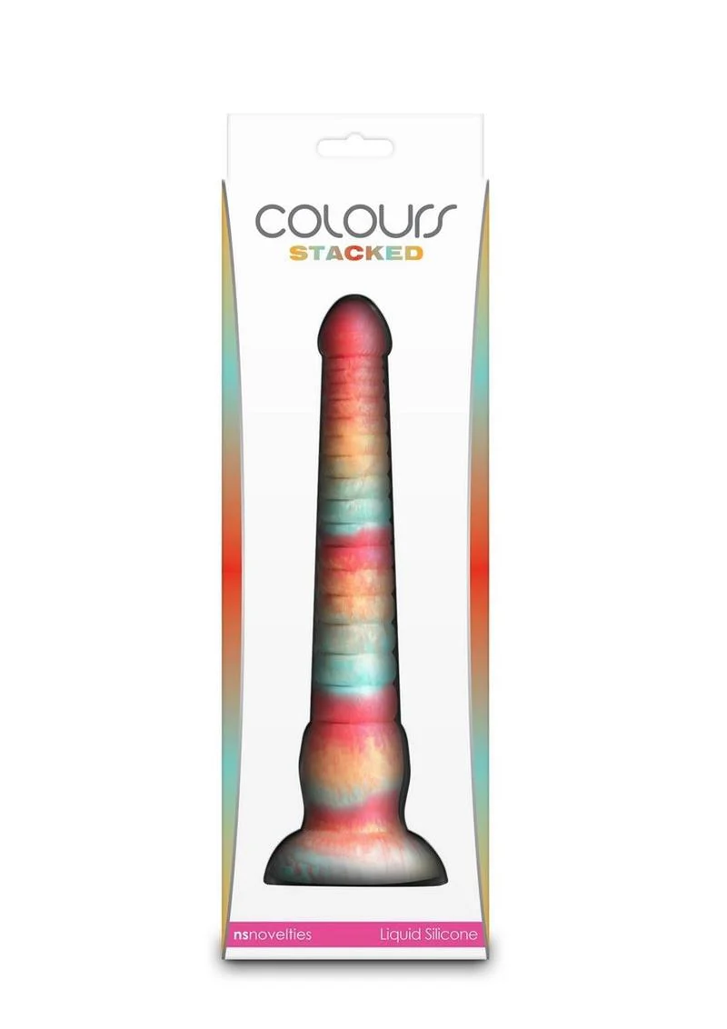 Colours Stacked Silicone Dildo - Image 24