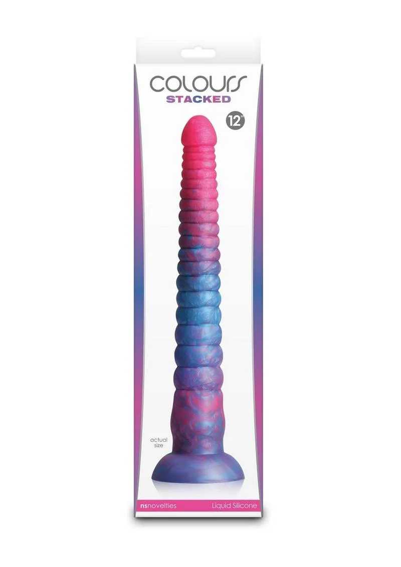 Colours Stacked Silicone Dildo - Image 7