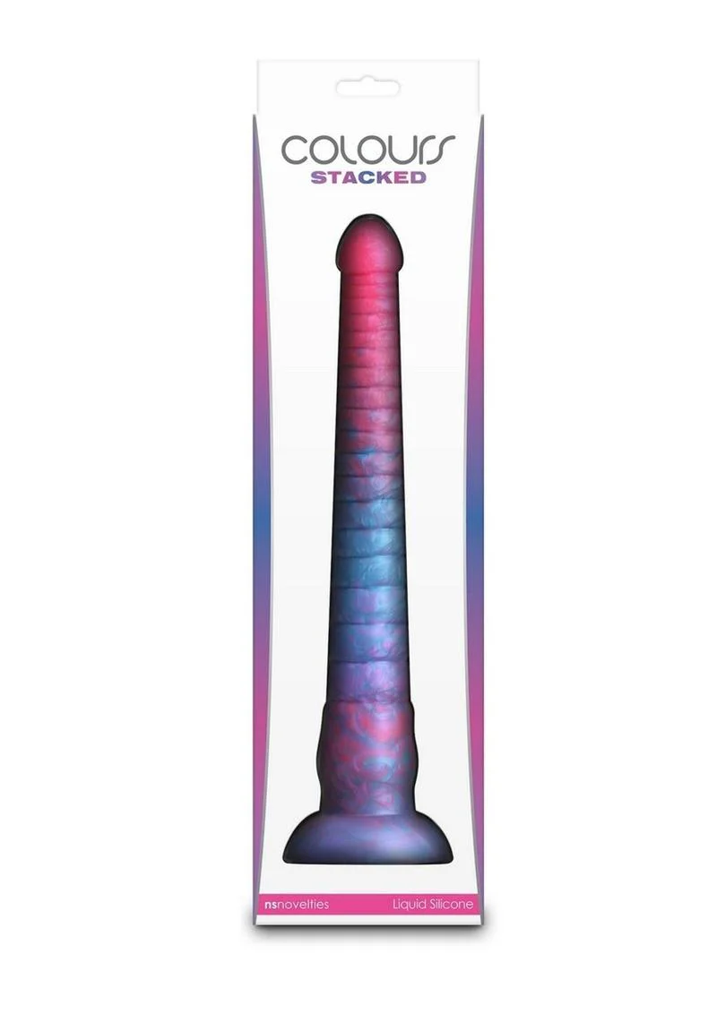 Colours Stacked Silicone Dildo - Image 9