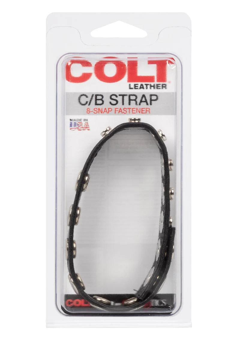 Colt Leather C/B Strap Adjustable 8 Snap Cock Ring - Image 2