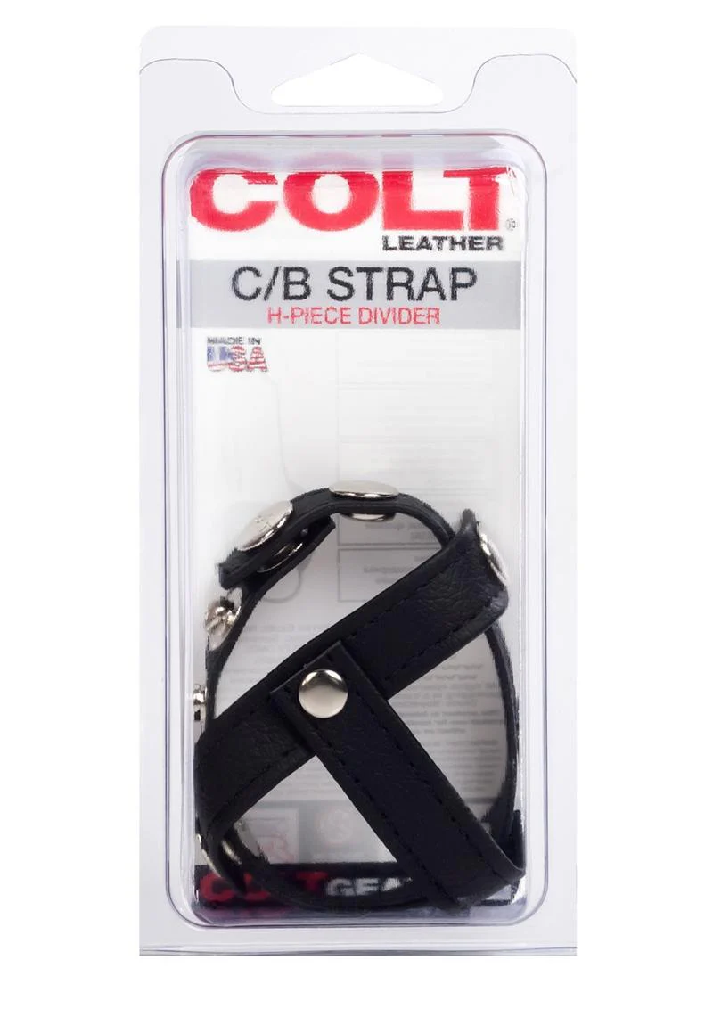 Colt Leather C/B Strap H-Piece Divider Cock Ring - Image 2