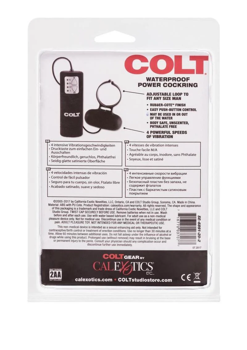 Colt Waterproof Power Vibrating Cock Ring - Image 4