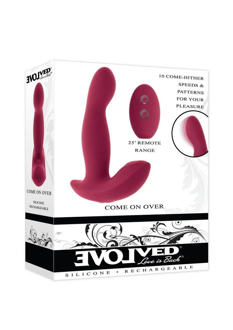 Come On Over Rechargeable Silicone Dual Vibrator with Remote Control - Image 2