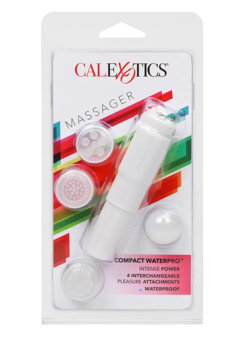 Compact Personal Travel Wand Massager with 4 Interchangeable Heads - Image 2