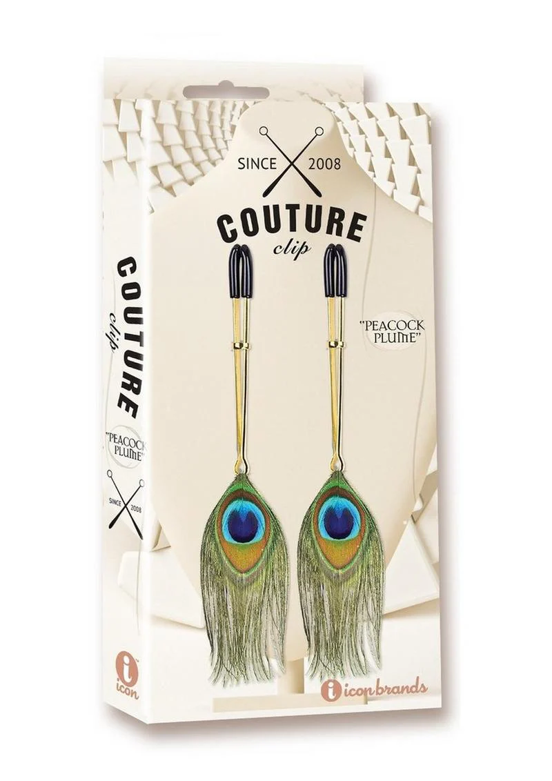 Couture Clip's Peacock Plume Nipple Clamp - Image 2