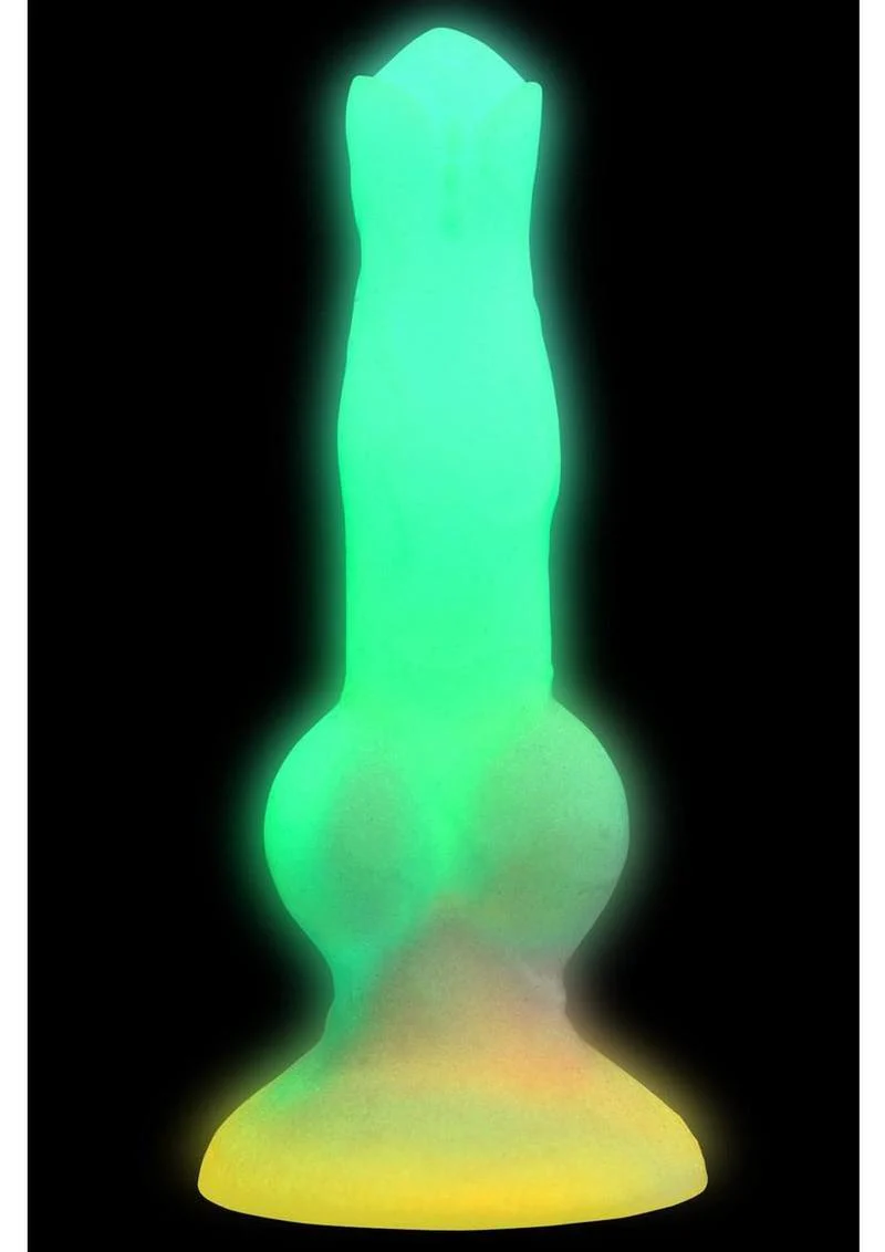 Creature Cocks Astro Cock Vibrating Glow In The Dark Silicone Dildo - Image 4