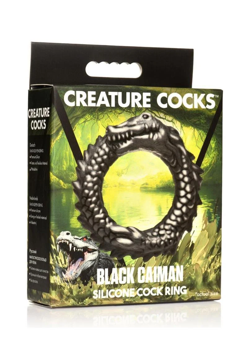 Creature Cocks Black Caiman C-Ring - Image 2
