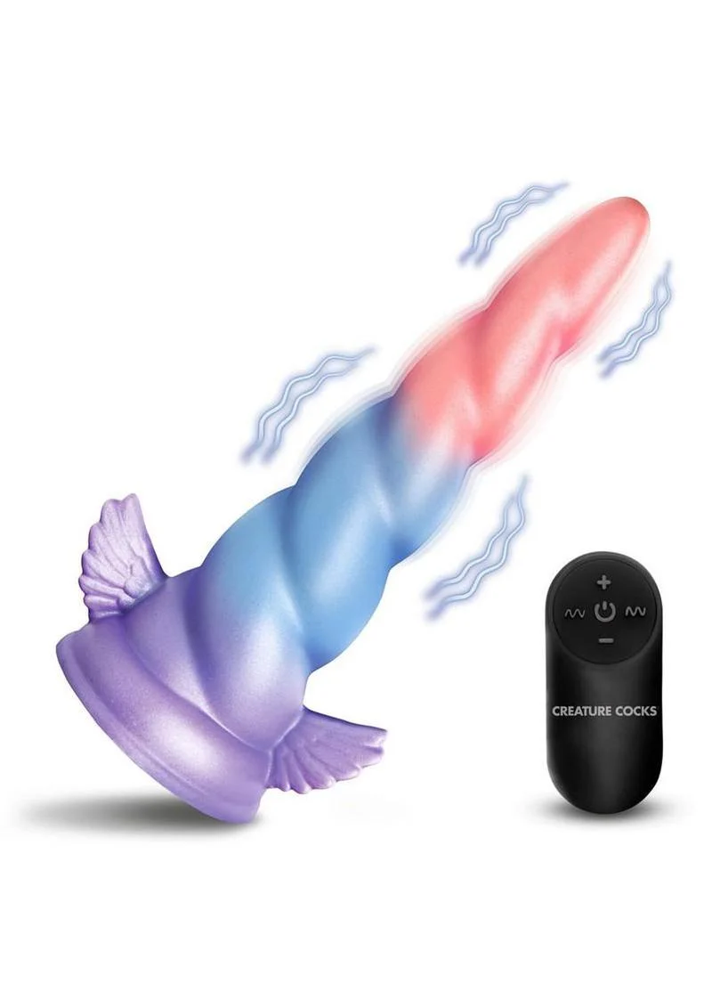 Creature Cocks Deluxe Dream Rider Vibrating Unicorn Rechargeable Silicone Dildo - Image 3