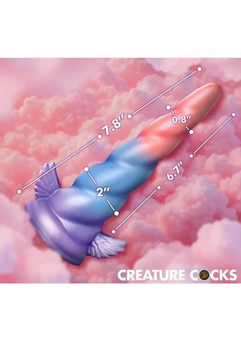 Creature Cocks Deluxe Dream Rider Vibrating Unicorn Rechargeable Silicone Dildo - Image 4