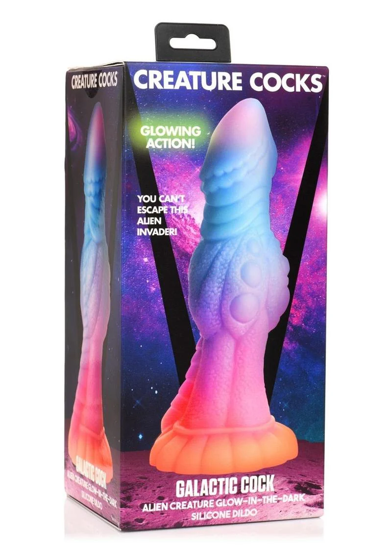 Creature Cocks Galatic Cock Alien Creature Glow In The Dark Silicone Dildo - Image 2