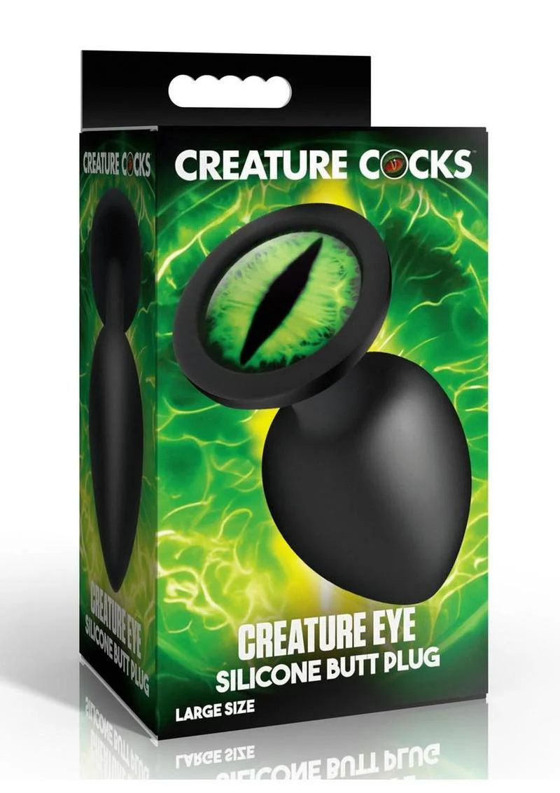 Creature Cocks Green Eye Silicone Butt Plug - Image 4