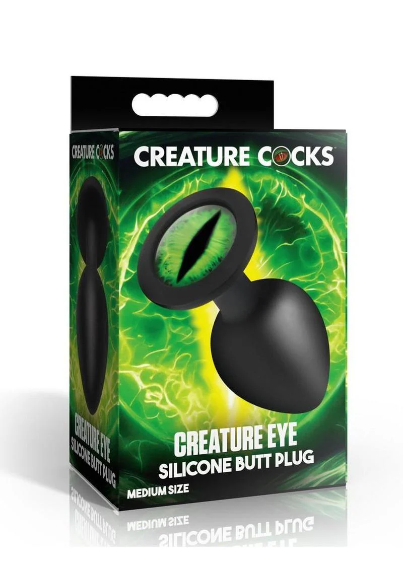 Creature Cocks Green Eye Silicone Butt Plug - Image 7