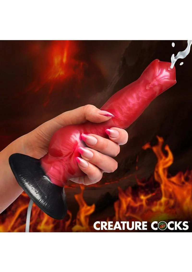 Creature Cocks Hell Hound Squirting Silicone Dildo - Image 4