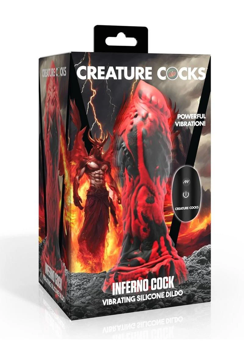 Creature Cocks Inferno Cock Vibrating Silicone Dildo - Image 2