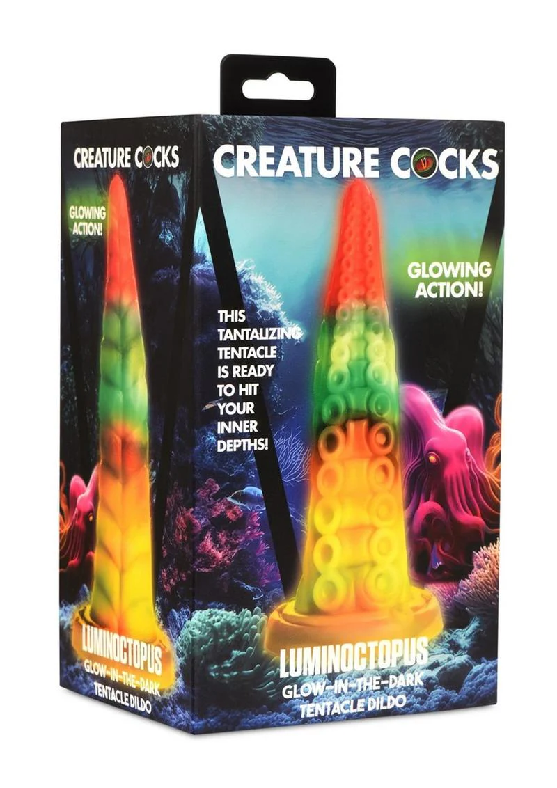 Creature Cocks Luminoctopus Glow In The Dark Tentacle Silicone Dildo - Image 2