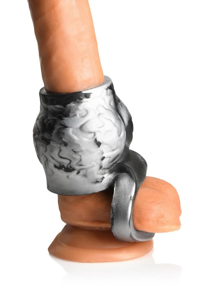 Creature Cocks Night Prowler Silicone Penis Sleeve and Ball Stretcher - Image 5