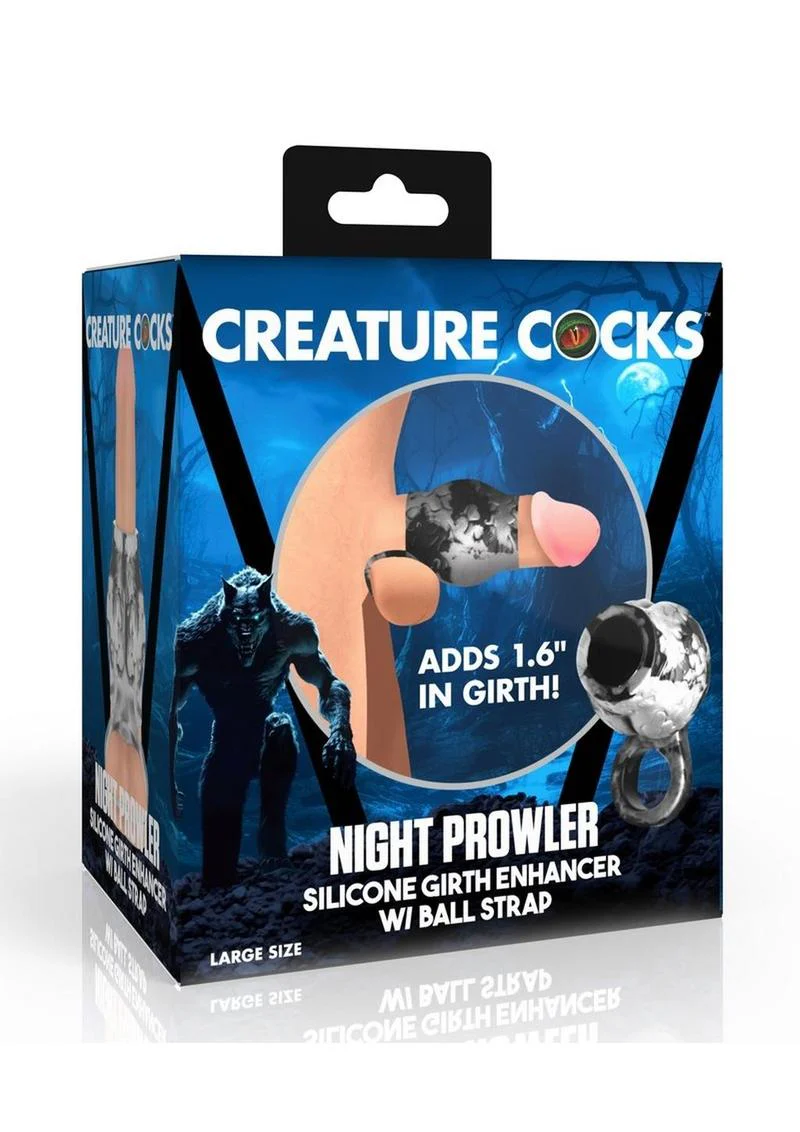 Creature Cocks Night Prowler Silicone Penis Sleeve and Ball Stretcher - Image 6