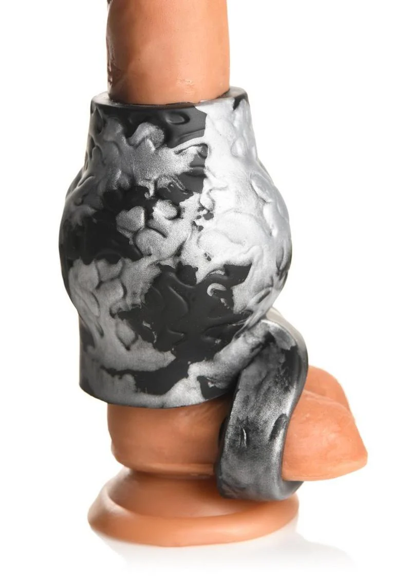 Creature Cocks Night Prowler Silicone Penis Sleeve and Ball Stretcher - Image 8
