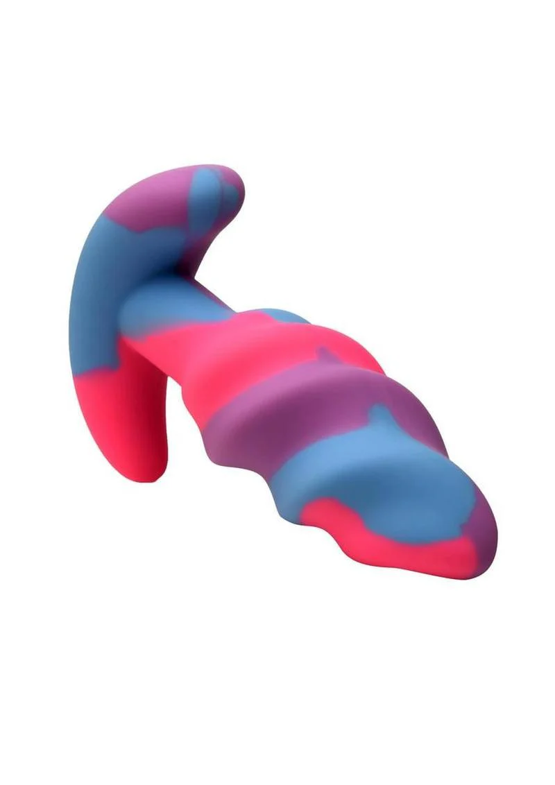 Creature Cocks Unicorn Swirl Silicone Butt Plug - Image 11