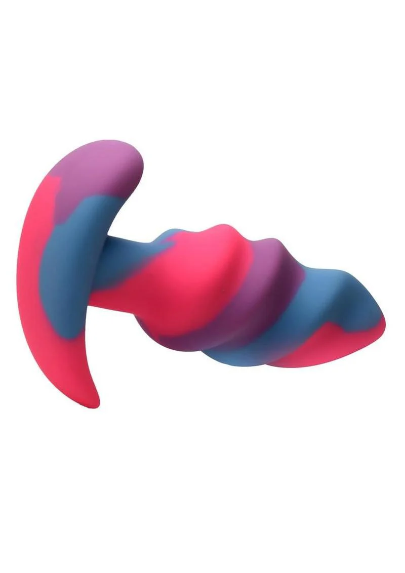 Creature Cocks Unicorn Swirl Silicone Butt Plug - Image 12