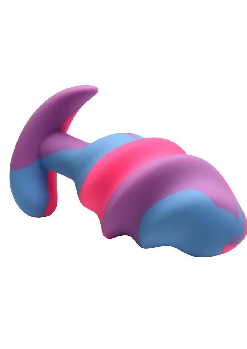 Creature Cocks Unicorn Swirl Silicone Butt Plug - Image 5