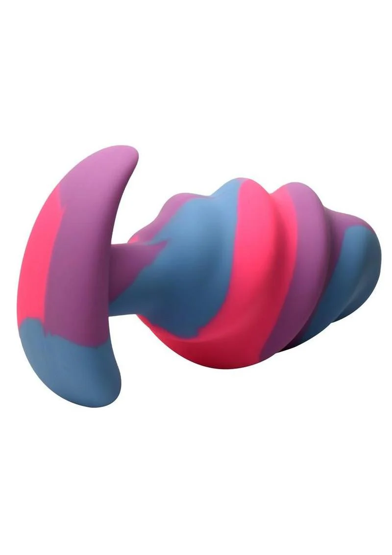 Creature Cocks Unicorn Swirl Silicone Butt Plug - Image 6
