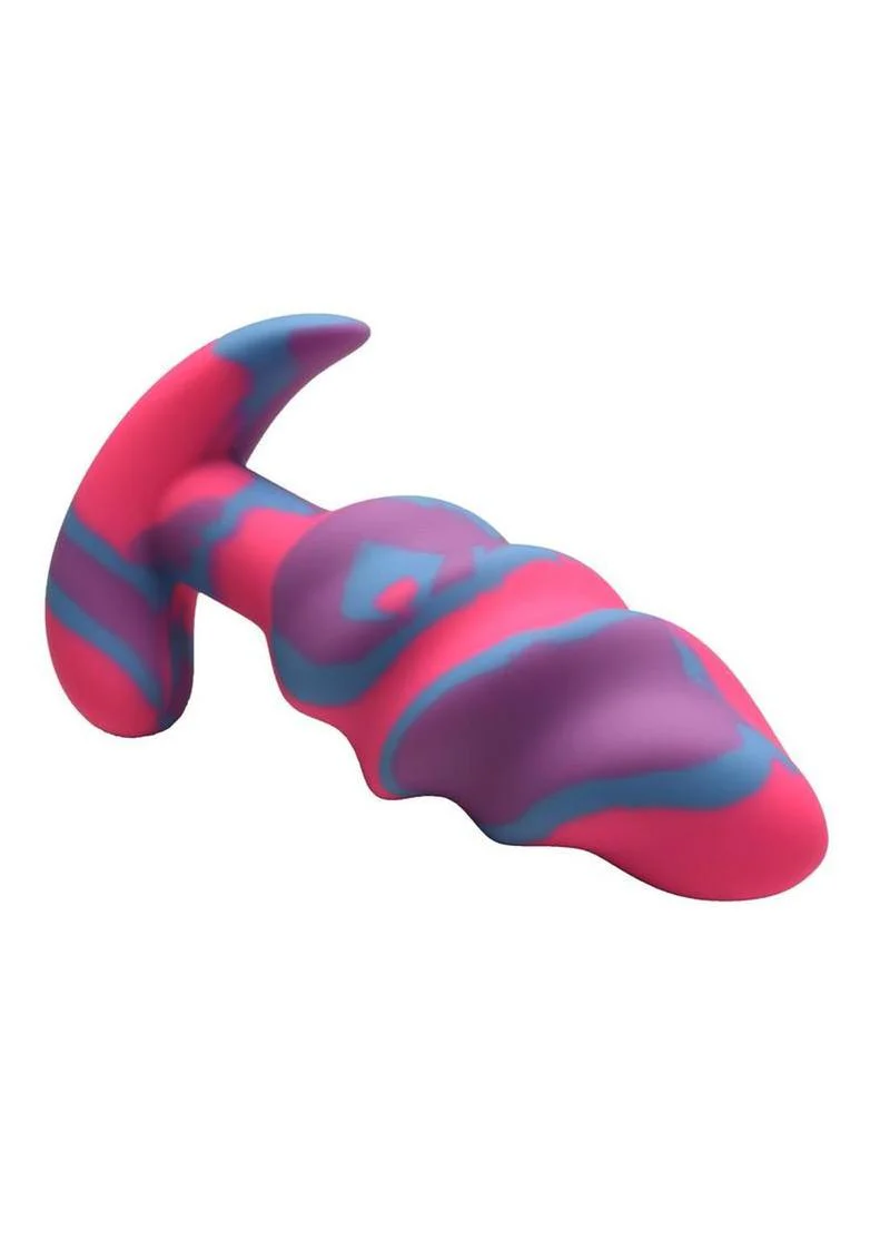 Creature Cocks Unicorn Swirl Silicone Butt Plug - Image 8