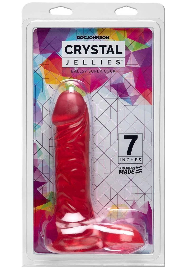 Crystal Jellies Ballsy Super Dildo - Image 4