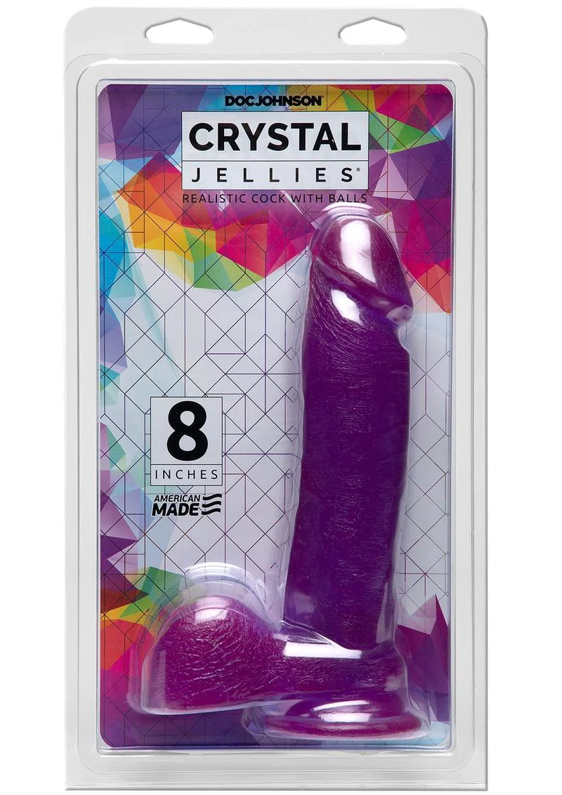 Crystal Jellies Dildo with Balls - Image 10