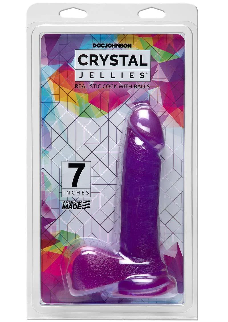 Crystal Jellies Dildo with Balls - Image 7