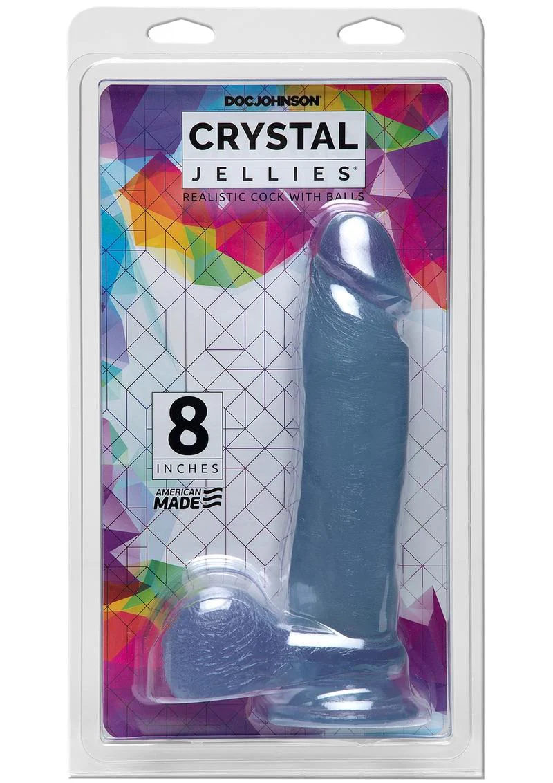 Crystal Jellies Dildo with Balls - Image 8