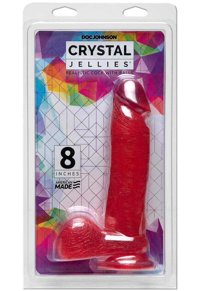 Crystal Jellies Dildo with Balls - Image 9
