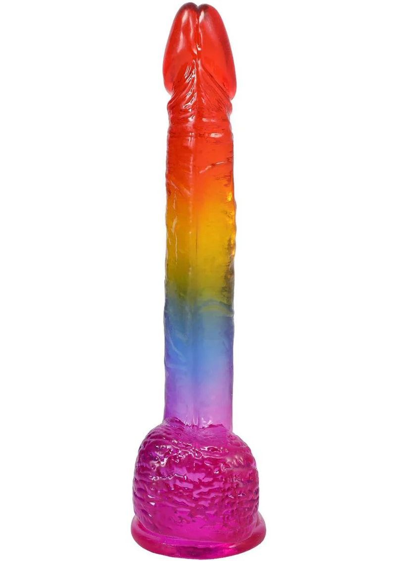 Crystal Jellies Realistic Dildo with Balls - Image 4