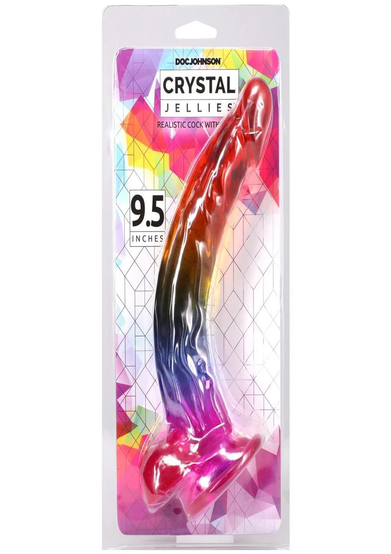 Crystal Jellies Realistic Dildo with Balls - Image 6
