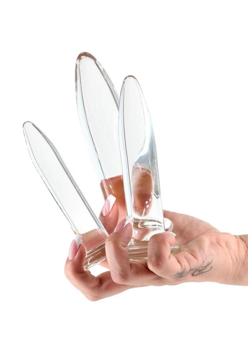 Crystal Trainer Glass Anal Plugs Kit - Image 3