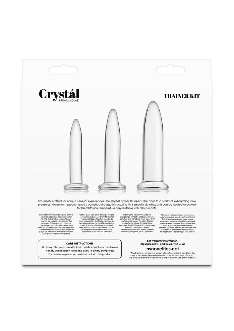 Crystal Trainer Glass Anal Plugs Kit - Image 4