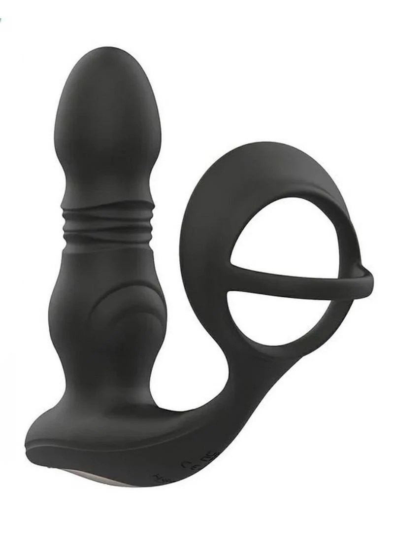 Cyrus App Control Thrusting Rechargeable Prostate Massager with Cock Ring - Image 3