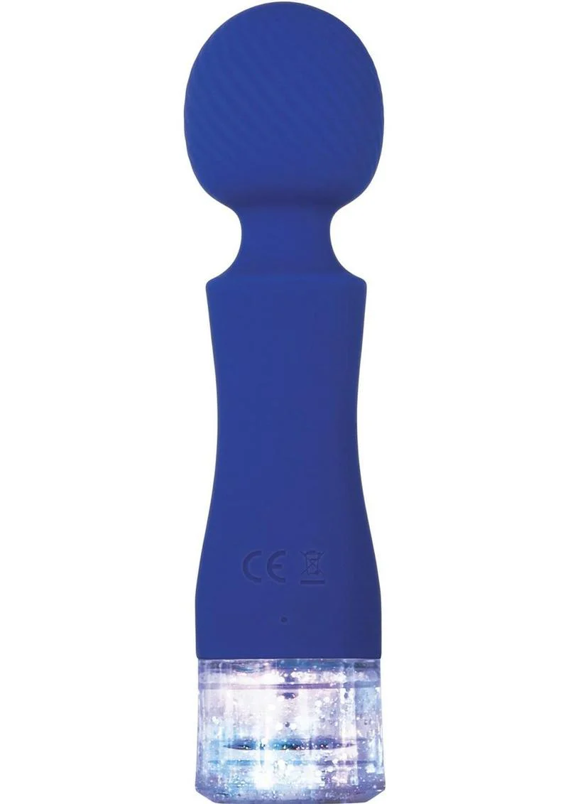 Dazzle Rechargeable Silicone Wand Massager with Glitter Handle - Image 4