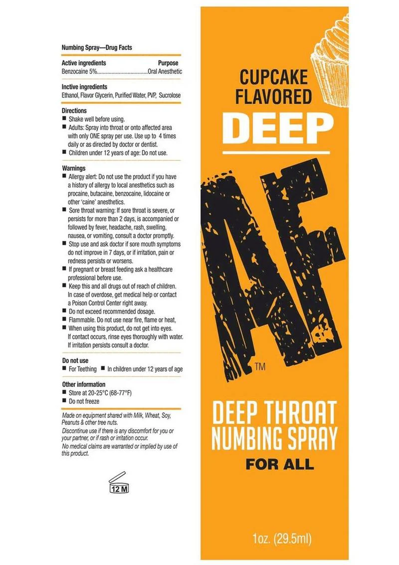 Deep AF Deep Throat Numbing Spray - Cupcake - Image 3